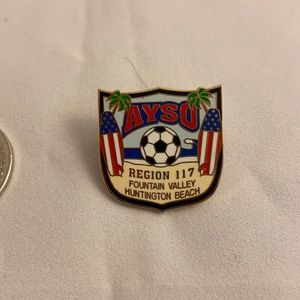 AYSO Fountain Valley/ Huntington Beach Region 117 Hat Pin / Collar Pin